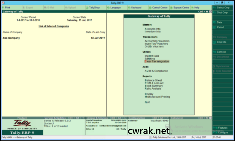 free download tally 9 erp with crack